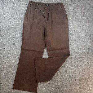 Vintage Y2K Women’s Banana Republic Martin Pant Linen Blend Loose Fit Trouser 14
